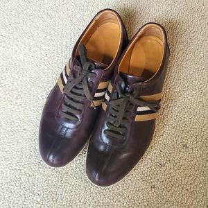 Bally brown leather sneakers